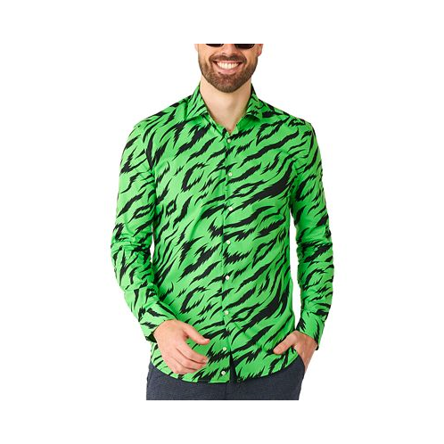 OppoSuits Mens Long-Sleeve Wild Animal Graphic Shirt