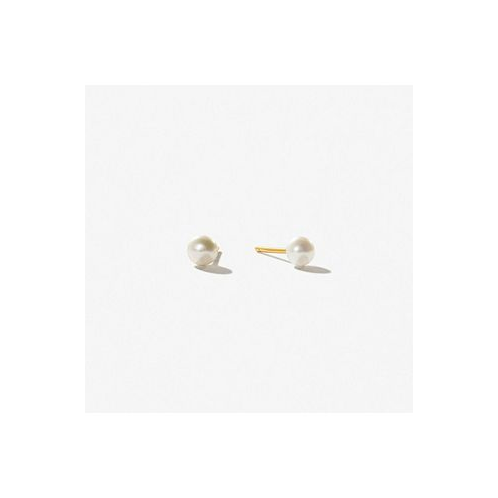 Ana Luisa Pearl Stud Earrings - Mini Organic Pearl