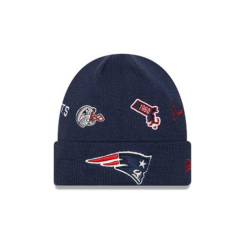 New Era Big Boys and Girls Navy New England Patriots Identity Cuffed Knit Hat