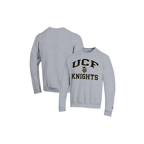 Champion Mens Heather Gray UCF Knights High Motor Pullover Sweatshirt