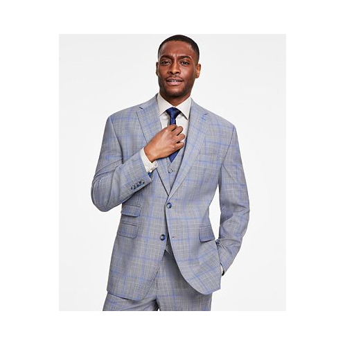 Tayion Collection Mens Classic-Fit Plaid Suit Jacket