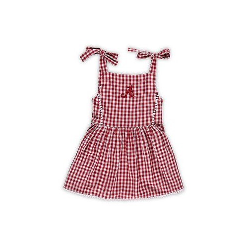 Garb Girls Toddler Crimson Alabama Crimson Tide Teagan Gingham Sleeveless Dress