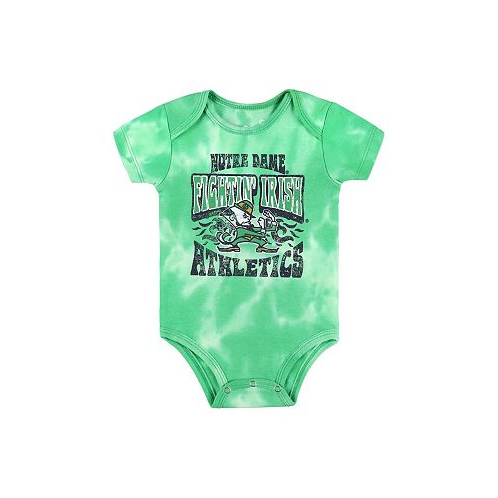 Outerstuff Newborn and Infant Boys and Girls Green Notre Dame Fighting Irish Lil Rocker Tie-Dye Bodysuit