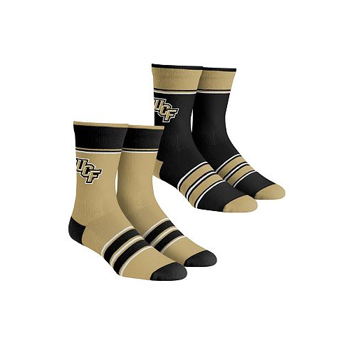 Rock Em Youth Boys and Girls Socks UCF Knights Multi-Stripe 2-Pack Team Crew Sock Set