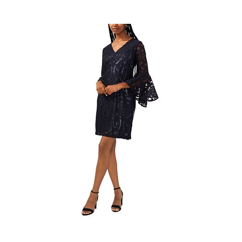 MSK Lace Bell-Sleeve Dress