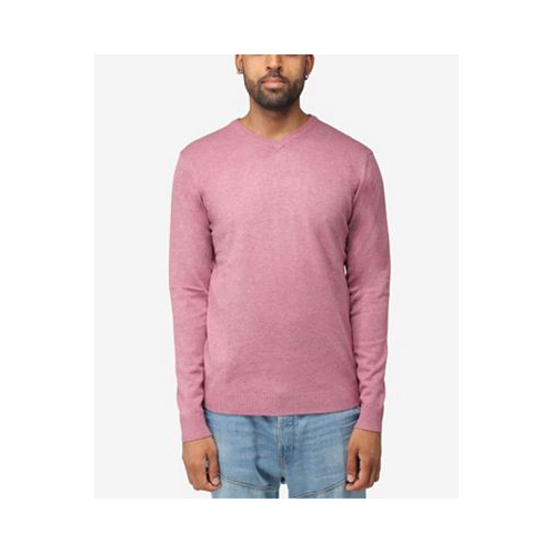 X-Ray Mens Basic V-Neck Pullover Midweight Sweater