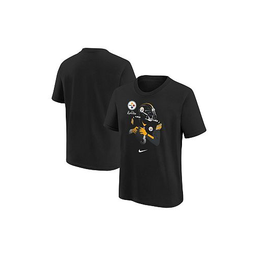 Nike Big Boys Kenny Pickett Black Pittsburgh Steelers Local Player Name and Number T-shirt
