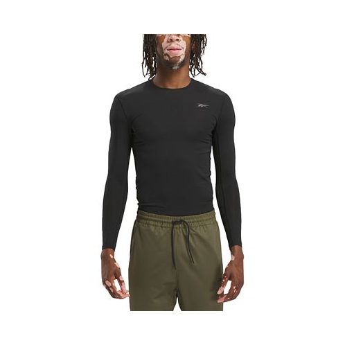 Reebok Mens Compression Long Sleeve Training Performance T-Shirt