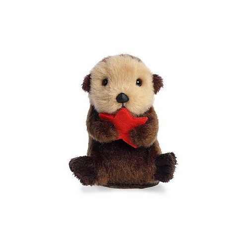 Aurora Mini Spiffy Otter Shoulderkins Adorable Plush Toy Brown 4.5