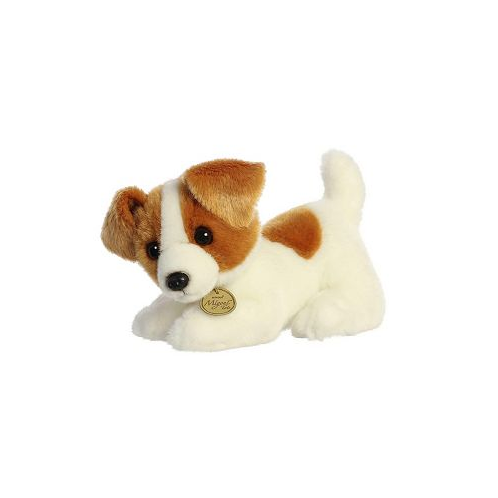 Aurora Small Jack Russell Pup Miyoni Adorable Plush Toy White