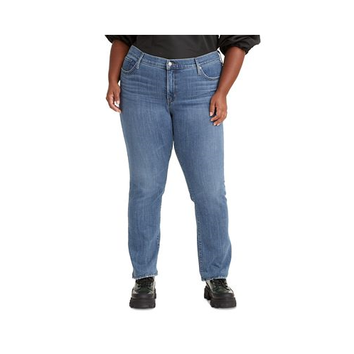 Levis Trendy Plus Size 314 Mid-Rise Shaping Straight-Leg Jeans