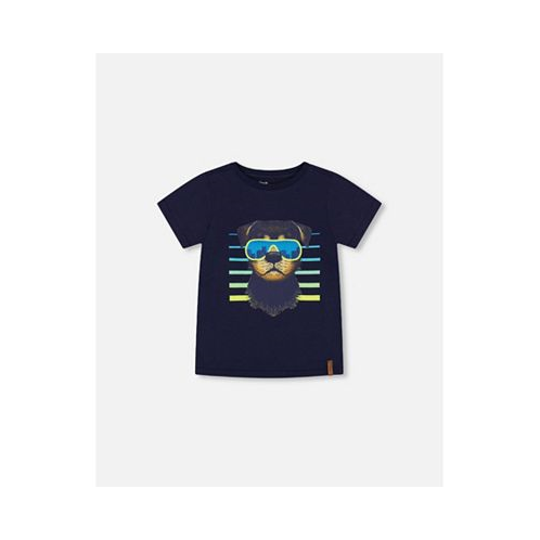 Deux par Deux Boy T-Shirt With Print Navy - Toddler|Child
