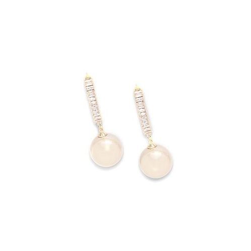 SOHI Womens Pink Stone Drop Earrings