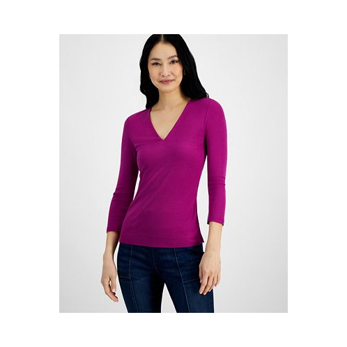 I.N.C. International Concepts Womens Ribbed Top