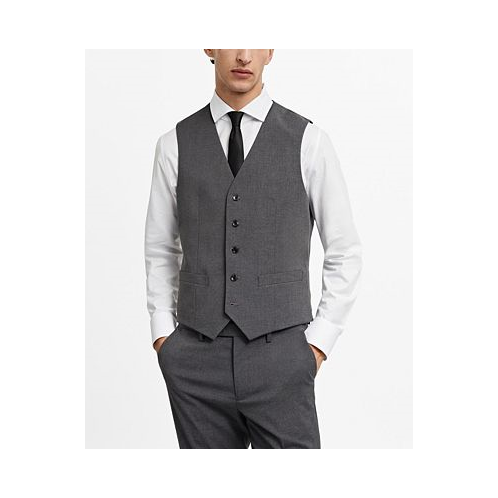 MANGO Mens Slim-Fit Suit Vest