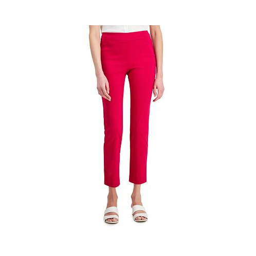 JM Collection Womens Cambridge Woven Pull-On Pants