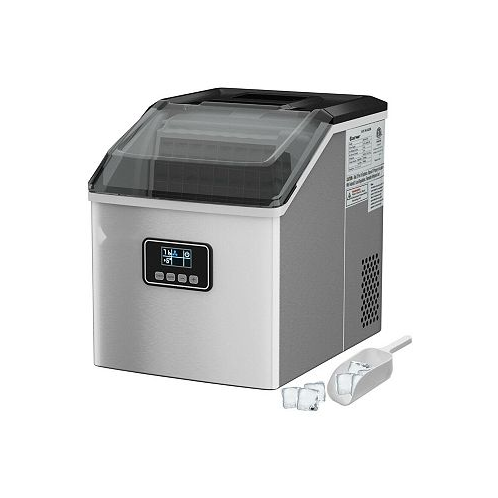 SUGIFT 48 lbs Stainless Self-Clean Ice Maker with LCD Display