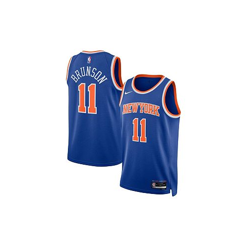 Nike Mens and Womens Jalen Brunson Blue New York Knicks Swingman Jersey - Icon Edition