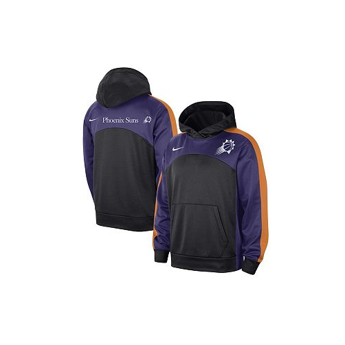 Nike Mens Black Purple Phoenix Suns Authentic Starting Five Force Performance Pullover Hoodie