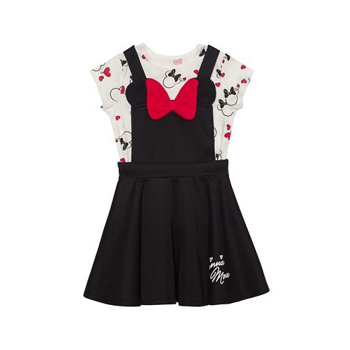 Disney Toddler Girls Minnie Hearts Short Sleeve T-shirt and Dress 2 Pc. Set