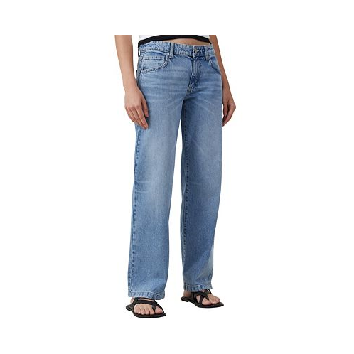 COTTON ON Womens Low Rise Straight Jeans