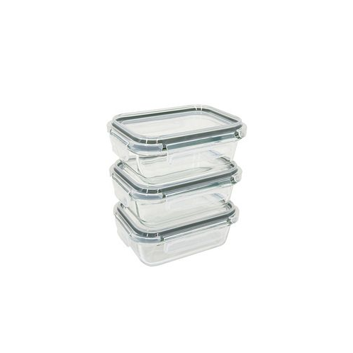 Sedona Kitchen Sedona 6 Piece Rectangle Glass Storage Container Set