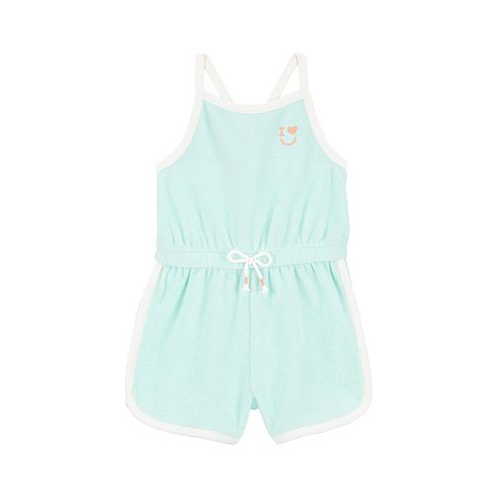 Carters Baby Girls Embroidered Terry Criss Cross Romper