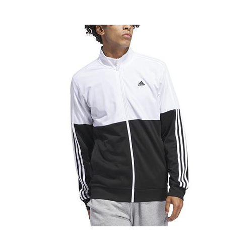 Adidas Mens Essentials Colorblocked Tricot Track Jacket