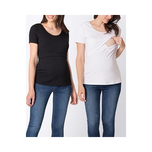 Seraphine Womens Maternity Nursing T-shirts Twin Pack