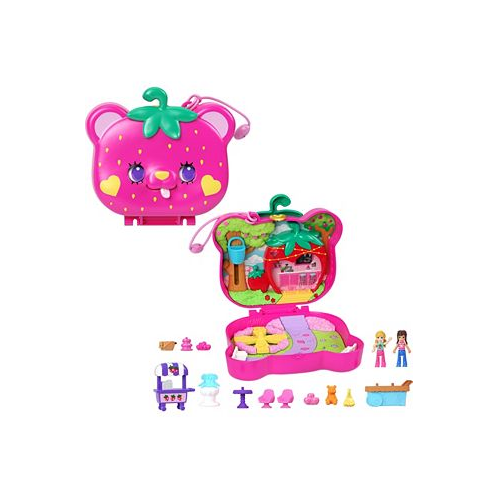 Polly Pocket Dolls and Playset Travel Toys Straw-Beary Patch Compact