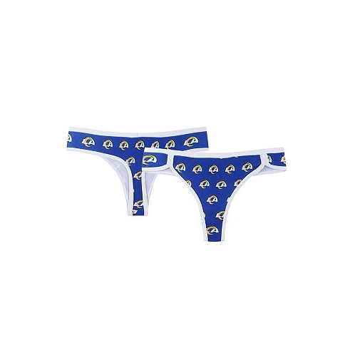 Concepts Sport Womens Royal Los Angeles Rams Gauge Allover Print Knit Thong