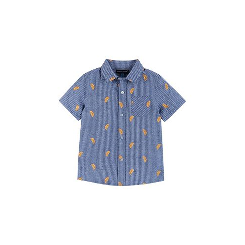Andy & Evan Toddler Boys / Seersucker Short Sleeve Buttondown Shirt