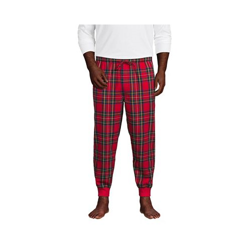 Lands End Big & Tall Flannel Jogger Pajama Pants