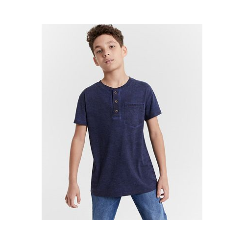 Epic Threads Big Boys Solid Washed Henley T-Shirt