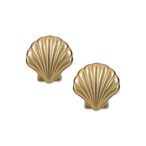 Patricia Nash Gold-Tone Seashore Shell Stud Earrings