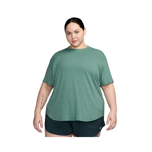 Nike Plus Size One Relaxed Dri-FIT Shorts-Sleeve Top