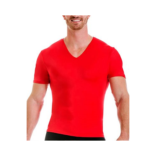 Instaslim Mens Big & Tall Compression Activewear Short Sleeve V-Neck T-shirt