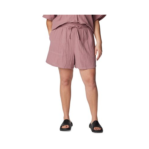 Columbia Plus Size Holly Hideaway Cotton Breezy Shorts