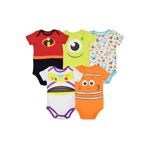Disney Pixar Baby Boys 5 Pack Bodysuits