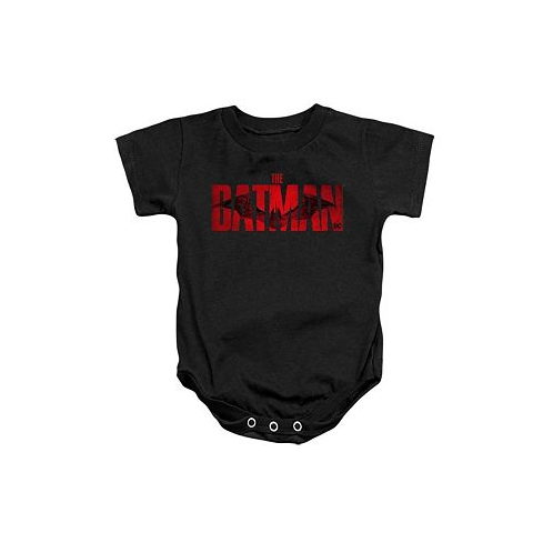 Batman Baby Girls The Baby Crimson Drawn Bat Logo Snapsuit