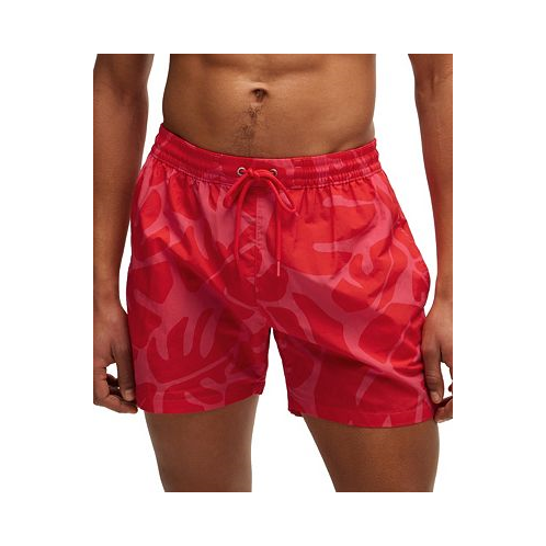 Hugo Boss Mens Seasonal Pattern Quick-Dry Swim Shorts