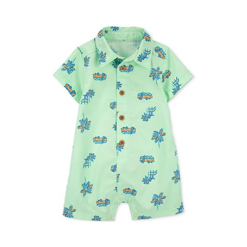 Carters Baby Boys Tropical Cotton Romper