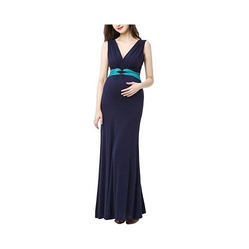 Kimi + kai Maternity Colorblock Nursing Maxi Dress