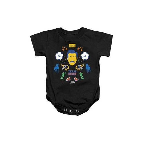 Ted Lasso Baby Girls Baby Icon Collage Snapsuit