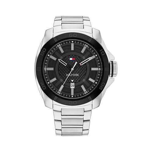 Tommy Hilfiger Mens Quartz Silver Stainless Steel Watch 46mm