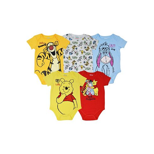 Disney Baby Boys Winnie the Pooh 5 Pack Bodysuits
