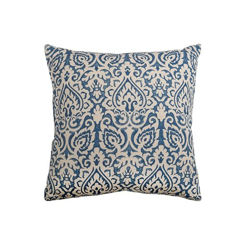 Rizzy Home Damask Polyester Filled Decorative Pillow 22 x 22
