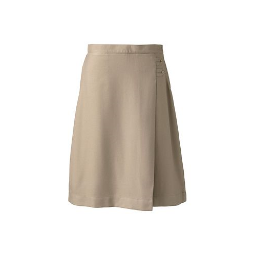 Lands End Plus Size School Uniform Solid A-line Skirt Below the Knee