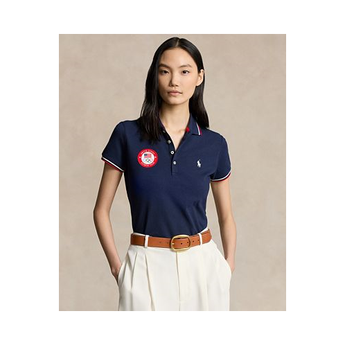 Polo Ralph Lauren Womens Team USA Mesh Polo Shirt