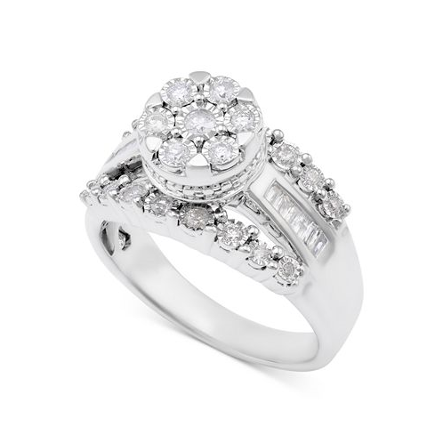 Promised Love Diamond Dome Cluster Promise Ring (1/2 ct. t.w.) in Sterling Silver